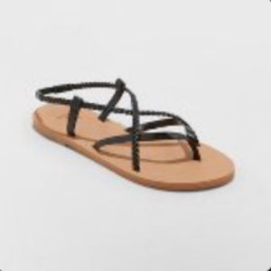 NWOT Shade & Shore Cami Braided Sandals
